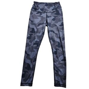 Yogalicious Leggings Women Small Grey Camo High Waisted Activewear Pocket